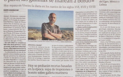 “En la fragata Magdalena comían ganso o pavo… y las gallinas se mareaban a bordo.”